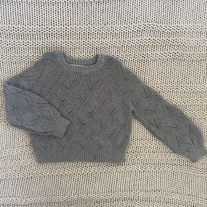 Old Navy Girl's Long Sleeve Pullover Gray Sweater Size Small